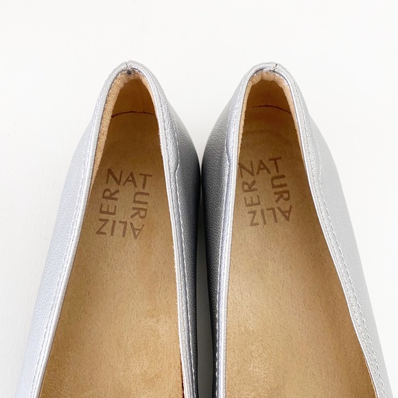BNIB Naturalizer Fabiola Leather Round Toe Flats Silver Frost 7.5 - Picture 11 of 14